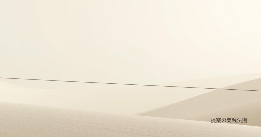 提案の実践のアイキャッチ画像